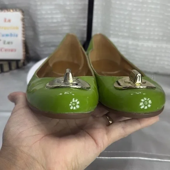 (B) Coach Loafers- Kiwi Green/ Patent, size 8B - Picture 11 of 12